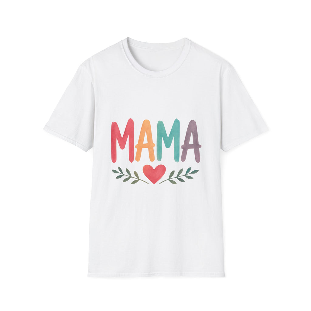 Rainbow Mama T-Shirt – Cute Mom Shirt, Mother’s Day Gift, Minimalist Mama Tee, Trendy Mom Outfit, Gift for New Moms
