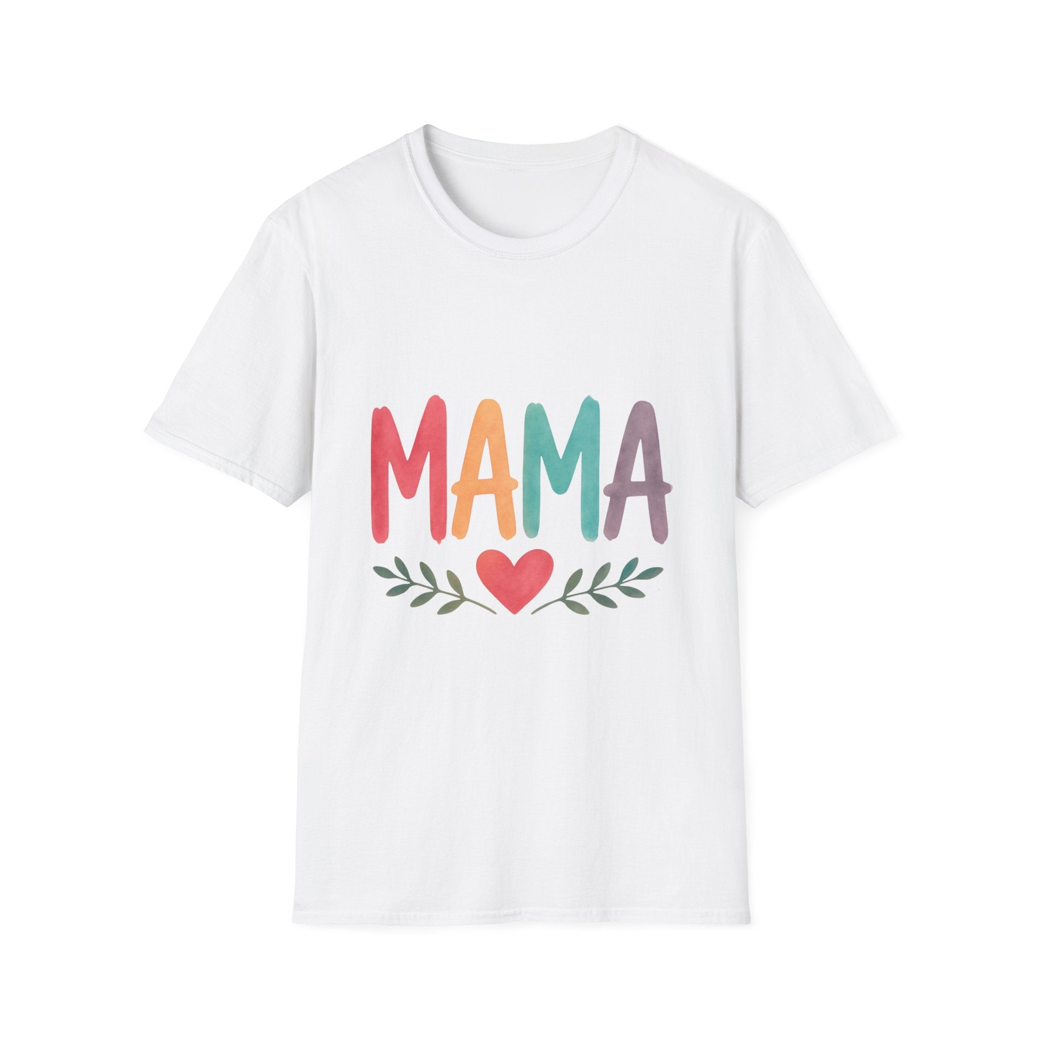 Rainbow Mama T-Shirt – Cute Mom Shirt, Mother’s Day Gift, Minimalist Mama Tee, Trendy Mom Outfit, Gift for New Moms