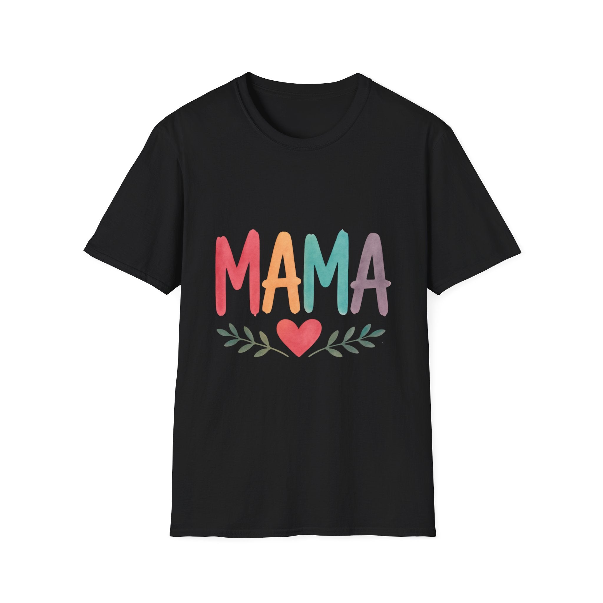 Rainbow Mama T-Shirt – Cute Mom Shirt, Mother’s Day Gift, Minimalist Mama Tee, Trendy Mom Outfit, Gift for New Moms