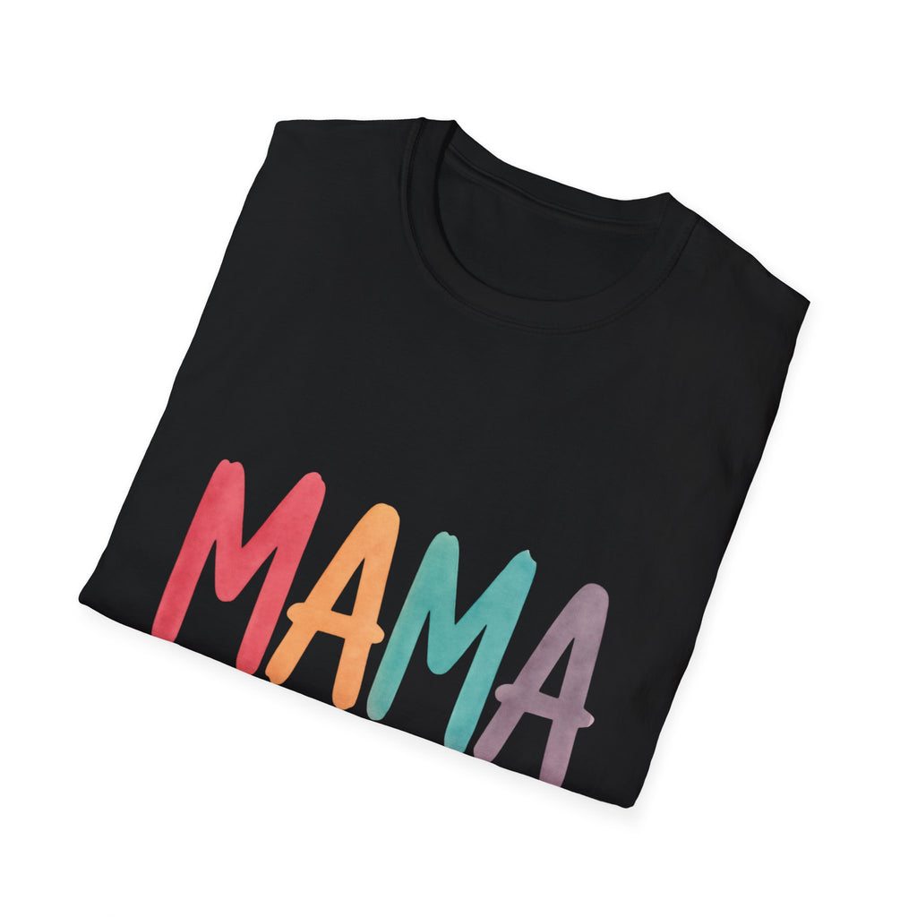 Rainbow Mama T-Shirt – Cute Mom Shirt, Mother’s Day Gift, Minimalist Mama Tee, Trendy Mom Outfit, Gift for New Moms