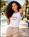 Rainbow Mama T-Shirt – Cute Mom Shirt, Mother’s Day Gift, Minimalist Mama Tee, Trendy Mom Outfit, Gift for New Moms