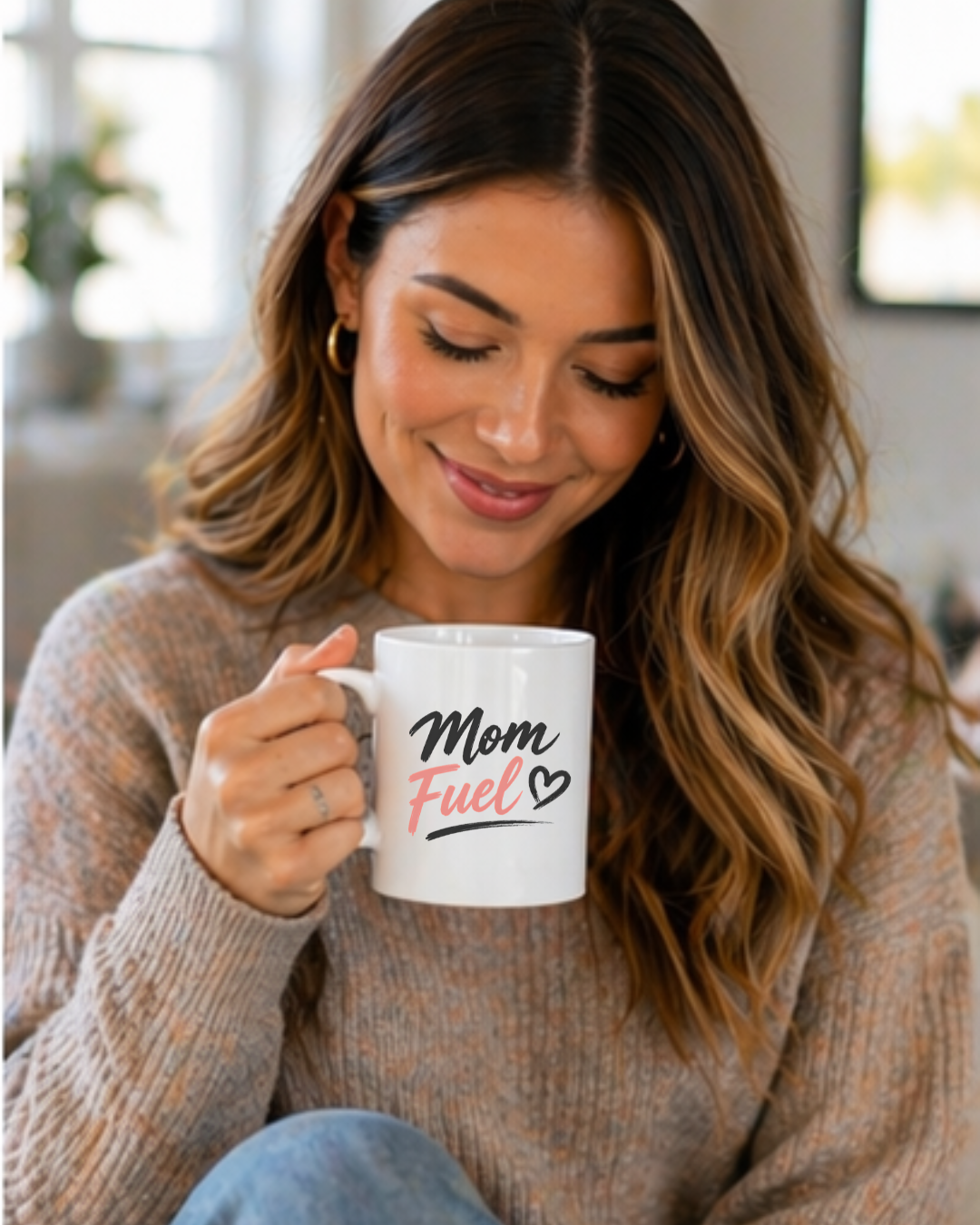 Mom Fuel Coffee Mug – Funny Mom Mug, Gift for Mom, Mother’s Day Mug, Coffee Lover Gift, Cute Mom Cup
