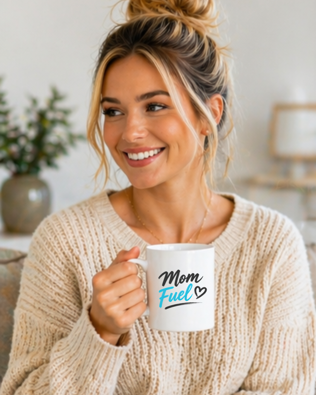 Mom Fuel Coffee Mug – Funny Mom Mug, Gift for Mom, Mother’s Day Mug, Coffee Lover Gift, Cute Mom Cup