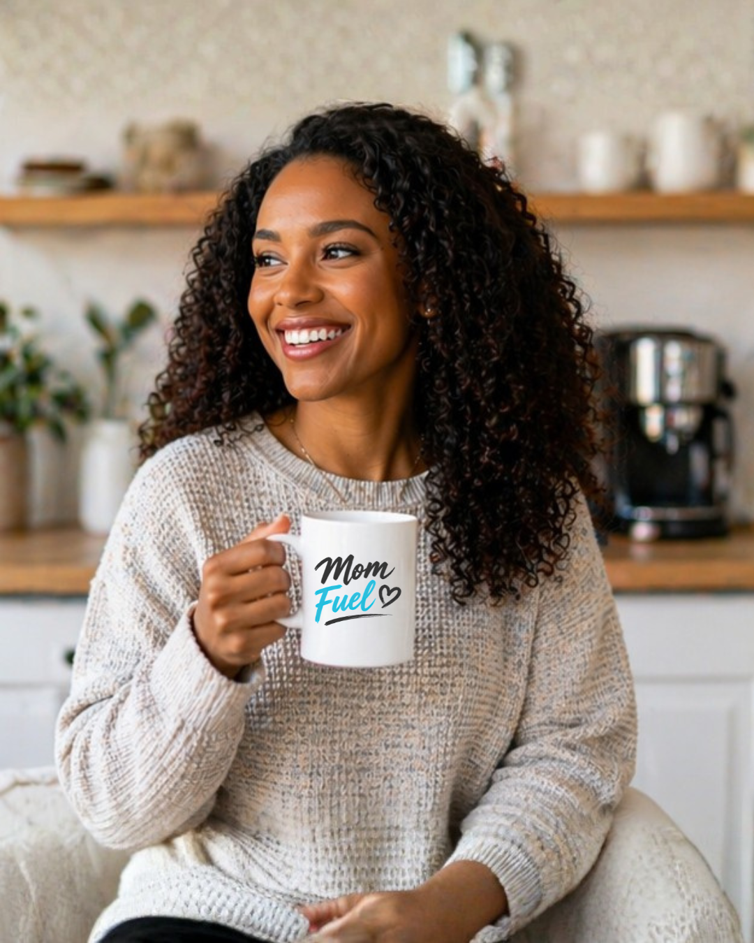 Mom Fuel Coffee Mug – Funny Mom Mug, Gift for Mom, Mother’s Day Mug, Coffee Lover Gift, Cute Mom Cup