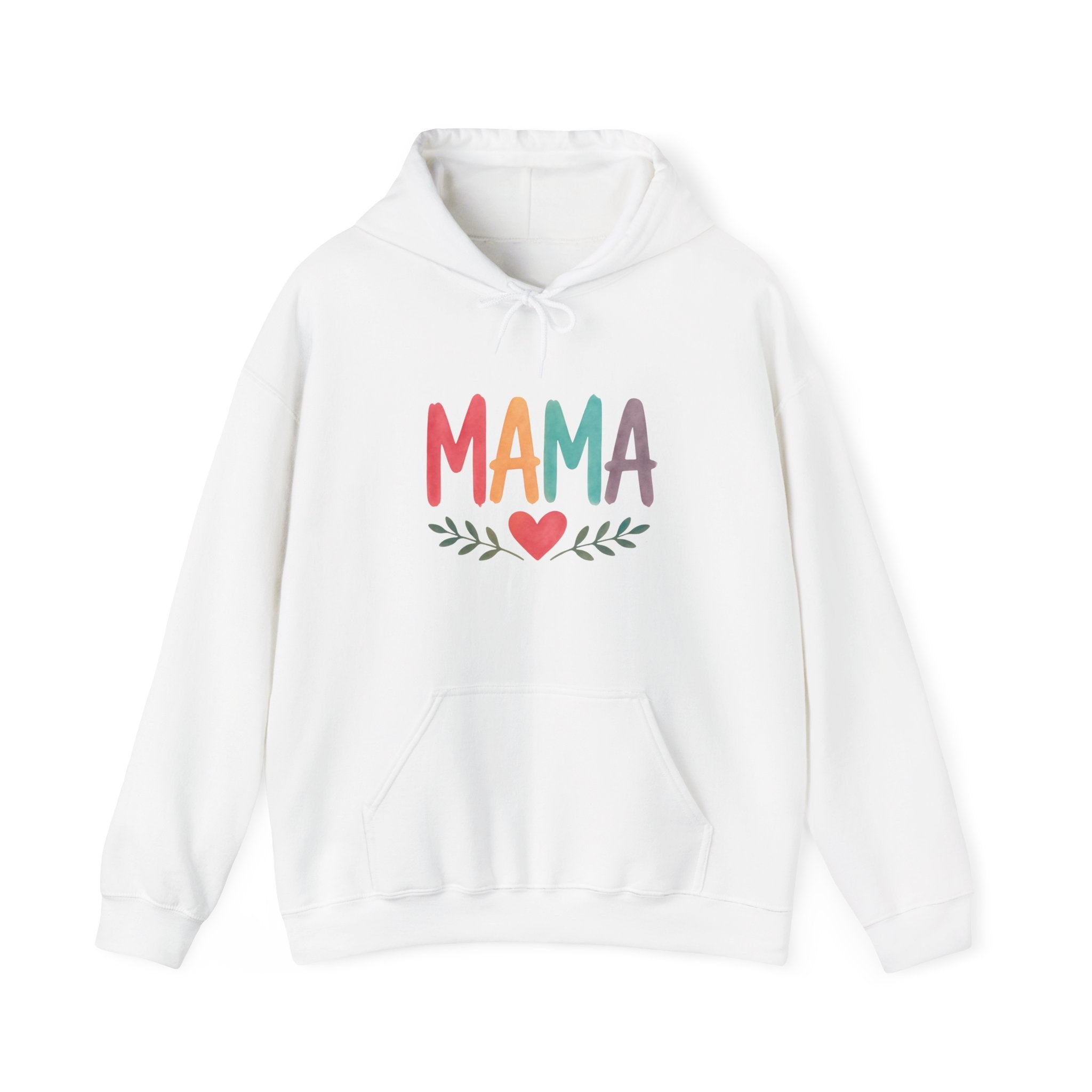 Rainbow Mama Hoodie – Cute Mom Sweatshirt, Mother’s Day Gift, Minimalist Mama Pullover, Trendy Mom Outfit, Cozy Gift for Moms