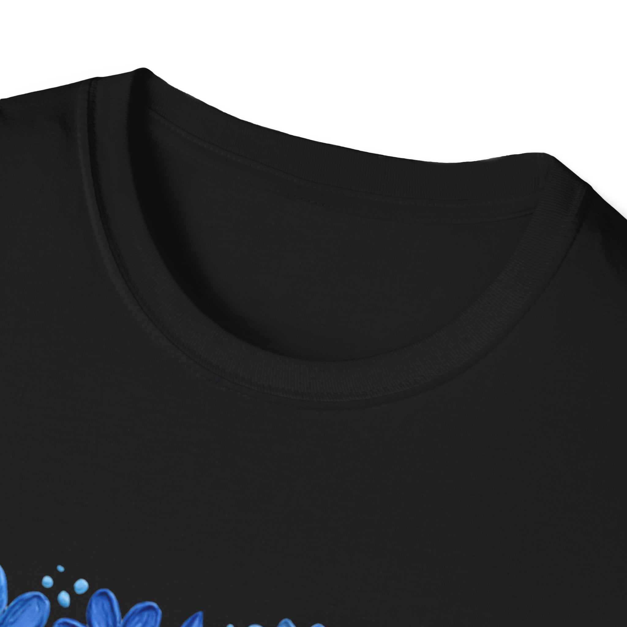 Mama Floral T-Shirt — Blue Hand-Drawn Flowers Mother’s Day Tee
