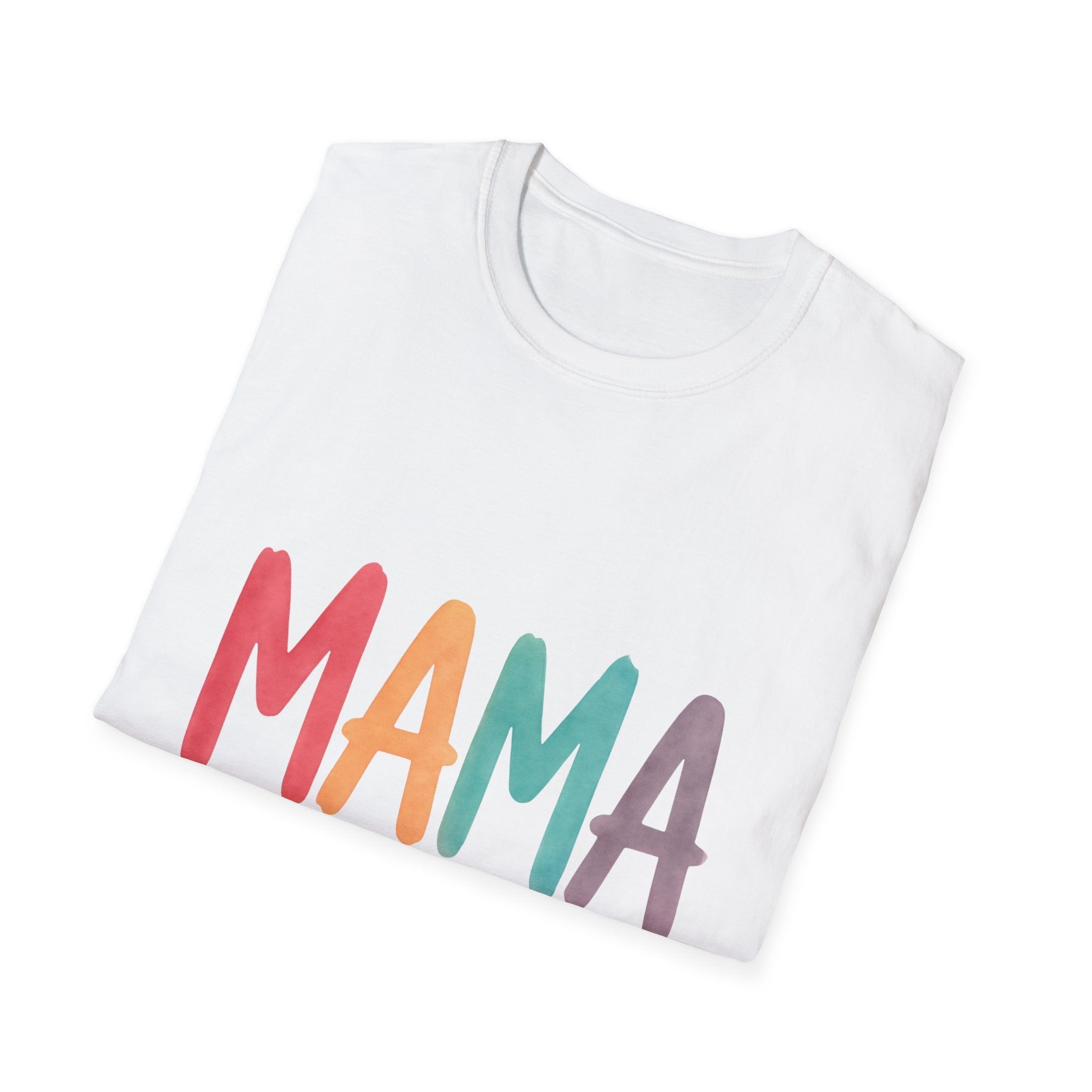 Rainbow Mama T-Shirt – Cute Mom Shirt, Mother’s Day Gift, Minimalist Mama Tee, Trendy Mom Outfit, Gift for New Moms